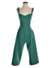 Gal Meets Glam Solid Green Jumpsuit Size 0 - photo 1