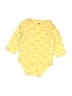 Hb 100% Cotton Yellow Long Sleeve Onesie Size 6-9 mo - photo 1