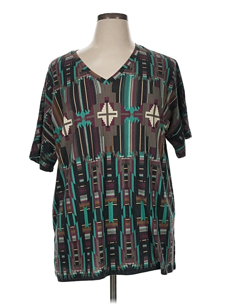 Pre-owned Crazy Train Poncho In Teal