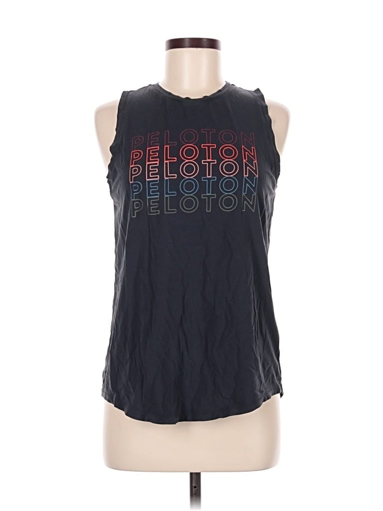 Pre-owned Peloton Sleeveless T-shirt In Black
