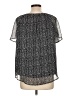 Unbranded 100% Cotton Black Short Sleeve Blouse Size L - photo 2