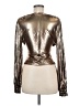 Flying Tomato Metallic Silver Long Sleeve Blouse Size M - photo 2