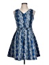 Sugar Lips Paisley Blue Cocktail Dress Size L - photo 1