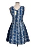 Sugar Lips Paisley Blue Cocktail Dress Size L - photo 2