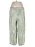 Shein 100% Polyester Checkered-gingham Green Casual Pants Size XL - photo 1
