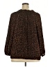 Talbots Outlet 100% Polyester Animal Print Brown 3/4 Sleeve Blouse Size 2X - photo 2