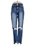 KANCAN JEANS Hearts Blue Jeans Size 24 waist - photo 1