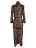 Le Superbe Animal Print Brown Jumpsuit Size 2 - photo 2
