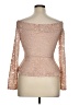 BCBGMAXAZRIA Tan Pink Long Sleeve Top Size M - photo 2