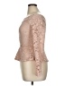 BCBGMAXAZRIA Tan Pink Long Sleeve Top Size M - photo 5