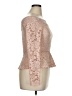 BCBGMAXAZRIA Tan Pink Long Sleeve Top Size M - photo 4