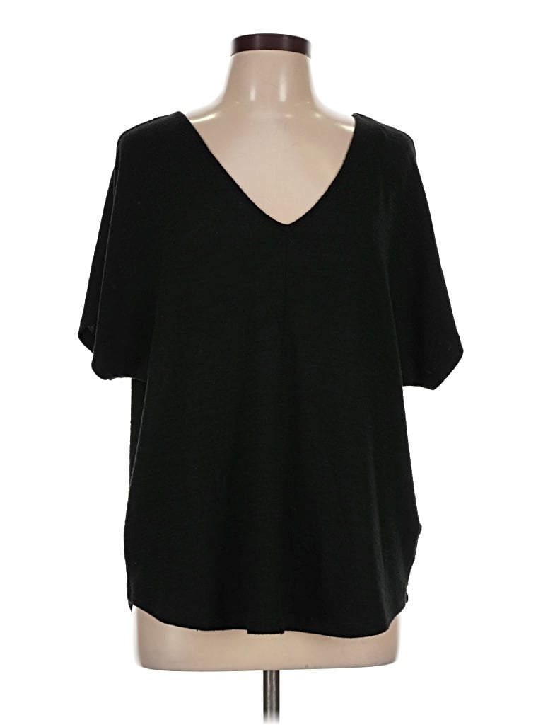 Pre-owned Workshop Republic Clothing 3/4 Sleeve T-shirt In Black