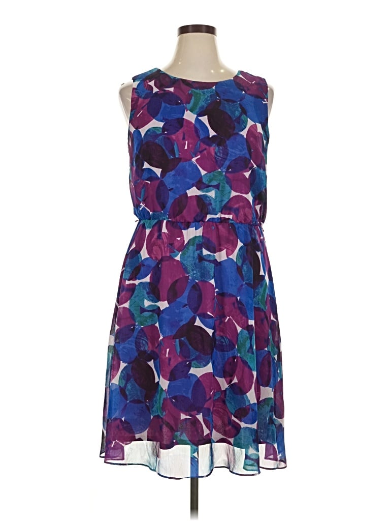 Pre-owned Liz Claiborne Cocktail Dress In Purple