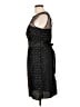 DressBarn 100% Polyester Stars Black Cocktail Dress Size 10 - photo 5