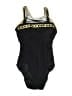 Longitude Graphic Black One Piece Swimsuit Size 10 (tall) - photo 1