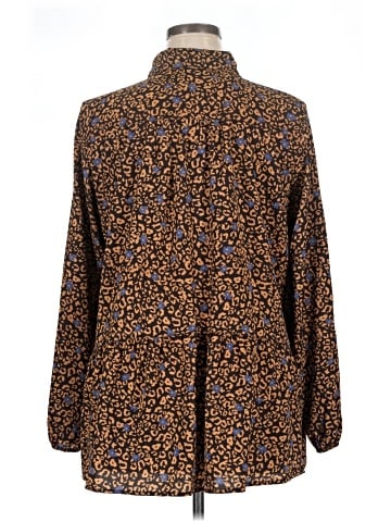 LOGO by Lori Goldstein Long Sleeve Blouse (view 2)