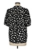 Ann Taylor Polka Dots Black Short Sleeve Blouse Size M - photo 2