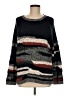Alya Stripes Black Pullover Sweater Size M - photo 1