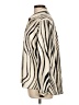KLD Signature 100% Polyester Animal Print Ivory Long Sleeve Blouse Size L - photo 5