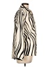 KLD Signature 100% Polyester Animal Print Ivory Long Sleeve Blouse Size L - photo 4
