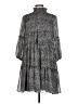 Gabby Skye 100% Polyester Animal Print Gray Casual Dress Size 10 - photo 1