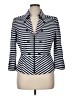 Tahari by ASL Stripes Blue Blazer Size 16 - photo 1