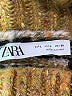 Zara Chevron-herringbone Gold Pullover Sweater Size L - photo 7
