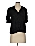 Sandro 100% Viscose Black 3/4 Sleeve Button-Down Shirt Size XS (0) - photo 1