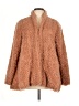 Hyfve 100% Polyester Brown Faux Fur Jacket Size L - photo 1