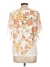 Naif 100% Polyester Ivory Short Sleeve Blouse Size L - photo 2