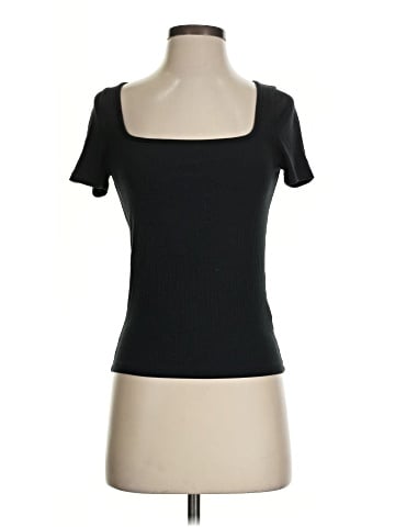 Madewell Ribbed Square-Neck Crop Top (view 1)