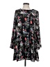 Mi ami 100% Polyester Floral Black Casual Dress Size S - photo 1