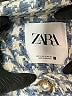 Zara Houndstooth Blue Jacket Size S - photo 6