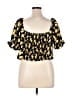 Cider Yellow Short Sleeve Blouse Size 2X - photo 2