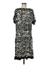 Chico's Print Black Casual Dress Size Med (1) - photo 1