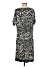 Chico's Print Black Casual Dress Size Med (1) - photo 2