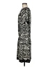 Chico's Print Black Casual Dress Size Med (1) - photo 5