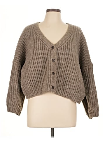 OAK + FORT Wool Cardigan (view 1)
