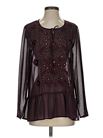LOGO Lavish Long Sleeve Blouse (view 1)