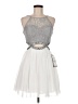 Speechless 100% Polyester White Cocktail Dress Size 9 - photo 1