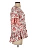New Directions Red Pink Short Sleeve Blouse Size S - photo 4