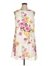 JH 100% Polyester Floral Ivory Casual Dress Size 14 - photo 1