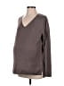 Gap - Maternity Gray Brown Pullover Sweater Size Sm Maternity - photo 1