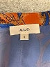 A.L.C. 100% Silk Blue Short Sleeve Silk Top Size 8 - photo 7