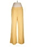 Modern Soul Solid Yellow Casual Pants Size L - photo 1