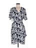 Babaton 100% Polyester Print Blue Casual Dress Size L - photo 1