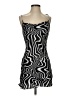 Zara 100% Viscose Graphic Black Cocktail Dress Size S - photo 1
