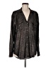 Equipment Paisley Black Long Sleeve Blouse Size M - photo 1