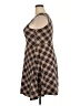 Knitworks Argyle Brown Casual Dress Size 3X - photo 5