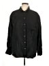 Gap 100% Linen Solid Black Long Sleeve Button-Down Shirt Size L - photo 1